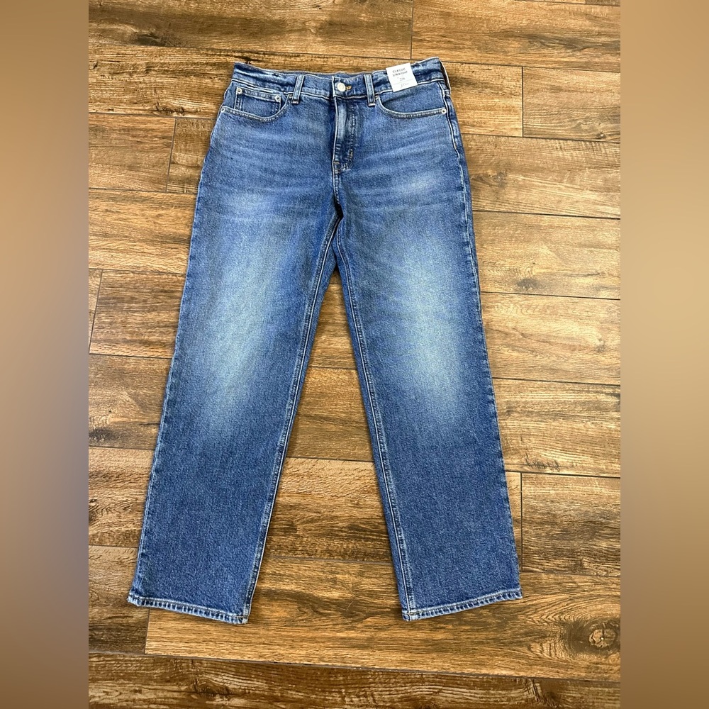 J Crew Classic Straight Jeans 28, Classic High Rise Straight Blue Jeans NWT
